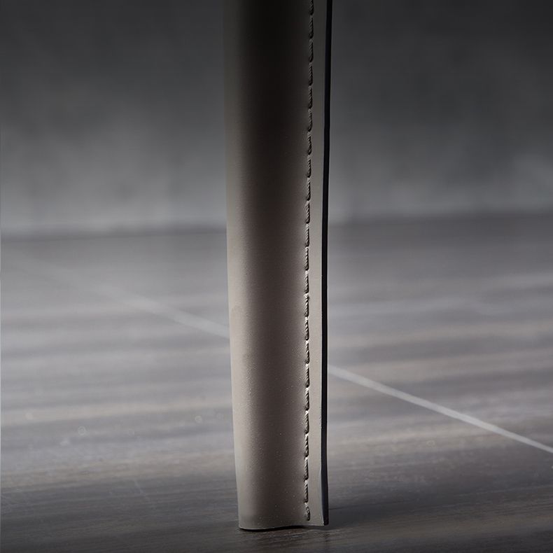 Contemporary Dining Side Chair Leather Brasserie Armless Solid Back Chair Clearhalo ' kitchen&dining_furn' 'Dining Chairs' 'Dining Tables & Seating' 'dining_chair' 'furn' 'furn_dining_chair' 'Furniture' 'furniture_dining_chair' 'Kitchen & Dining Furniture' 'kitchen' 1200x1200_123c4e59-4286-4bcb-8ad9-6555cb606c68