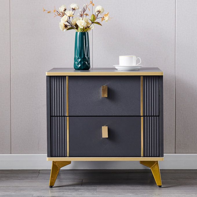 Table de chevet de table à accent contemporain