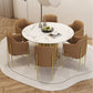 Nordic Round Stone Dining Table 1/7 Pieces Dining Set for Cafe