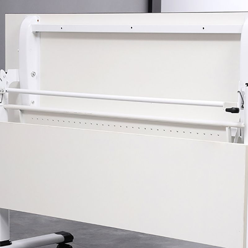 Scrivania rettangolare per ufficio bianco moderno scrivania in legno a forma T