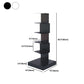 13.8" Wide Corner Shelf Bookcase Modern Metal Bookcase Multi Tiers Closed Back