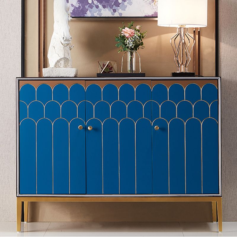 Server mobile sideboard in legno glam con gambe in acciaio