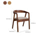 Traditional Arm Chair Wood Open Back Dining Room Chair for Kitchen