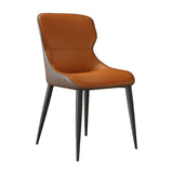 Modern Parsons Side Chair Leather Indoor Dining Chair (Set of 2) Clearhalo 'Dining Chairs' 'Dining Tables & Seating' 'dining_chair' 'furn' 'furn_dining_chair' 'Furniture' 'furniture_dining_chair' 'Kitchen & Dining Furniture' 1200x1200_1240b4c3-822d-498c-950b-13c8788b8b33