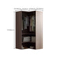 Modern Style Wooden Wardrobe Bedroom Wardrobe Closet with Garment Rod