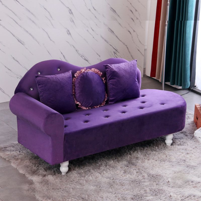French Country Upholstered Chaise Lounge Couch Velvet Chaise Lounge Clearhalo 'Chairs & Seating' 'Chaise Lounge' 'chaise_lounge' 'furn' 'furn_chaise_lounge' 'Furniture' 'Living Room Furniture' 1200x1200_12469168-0f4e-4a0d-b1b7-44ca4da1074c