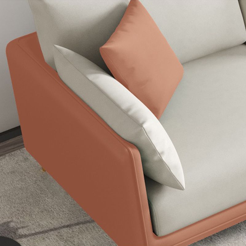 3-seater Contemporary 33.86"H Faux Leather Anti-water Square Arm Sofa Clearhalo 'furn' 'furn_sofas' 'Furniture' 'furniture_sofas' 'kitchen' 'kitchen_sofas' 'Living Room Furniture' 'Sofa' 'sofas' 1200x1200_12469c10-5278-4d1a-9d1b-7fc030d56906