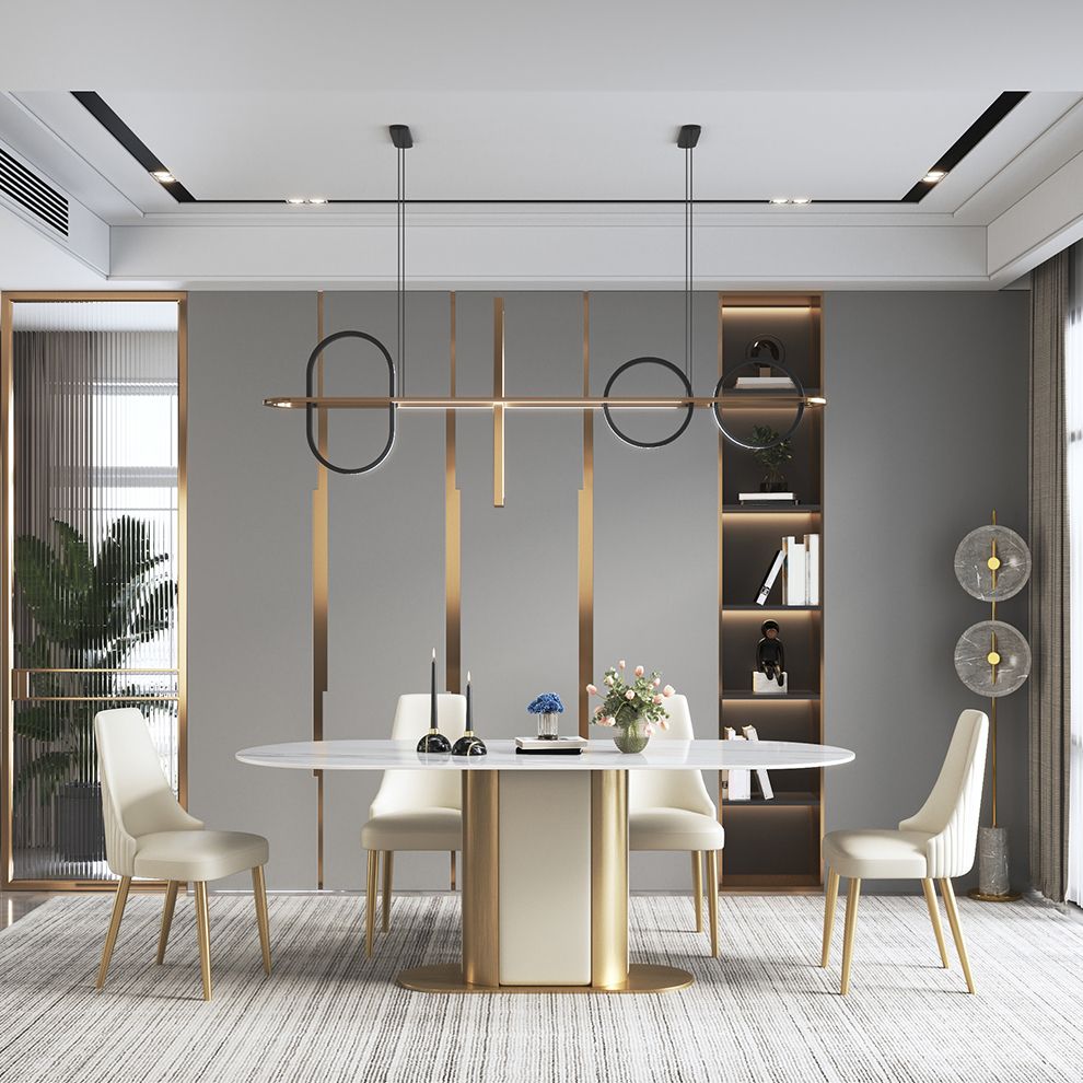 Kitchen Home Glam Chair Sedia da pranzo senza braccioli con imbottitura