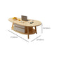 Contemporary Wooden Coffee Table 4 Legs Cocktail Table with Shelf Clearhalo 'Coffee & Accent Tables' 'Coffee Tables' 'coffee_tables' 'furn' 'furn_coffee_tables' 'Furniture' 'Living Room Furniture' 1200x1200_124941e6-56eb-48c5-8f41-3d2a9737cc79
