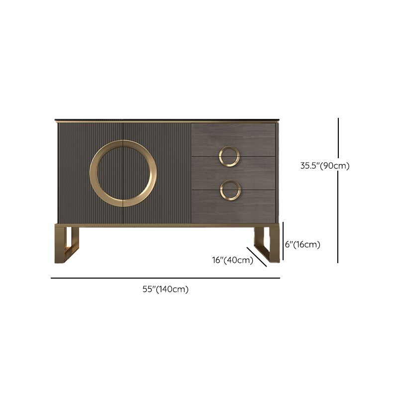 Tavolo da tavolo da tavolo a buffet glam tavolo da sideboard con cassetti per sala da pranzo