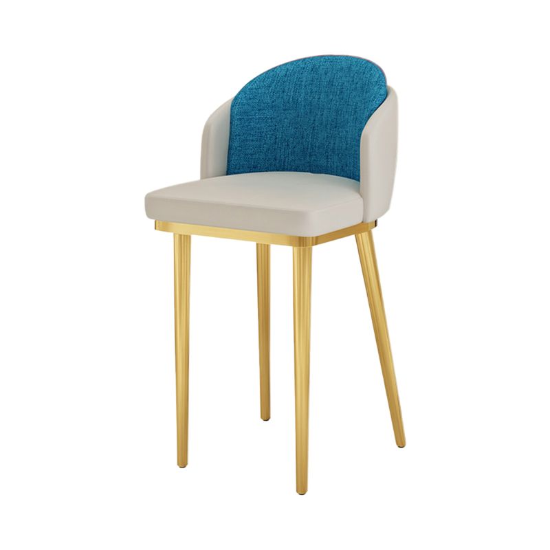 Nordic Design Upholstered Bar Stools for Home Armless Low Back Stools with Cushion Clearhalo 'Bar Furniture' 'Bar Stools' 'bar_stools' 'furn' 'furn_bar_stools' 'Furniture' 'furniture_bar_stools' 'Kitchen & Dining Furniture' 1200x1200_1249c388-c2c9-45df-b317-88b3013cc9dd