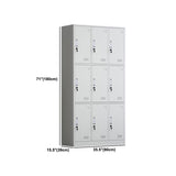 Metal Hinged Wardrobe Armoire Contemporary Wardrobe Cabinet for Home Clearhalo 'Armoires & Wardrobes' 'armoires_wardrobes' 'Bedroom Furniture' 'furn' 'furn_armoires_wardrobes' 'Furniture' 1200x1200_124b2917-8b3a-459a-b437-00449a8d0b16