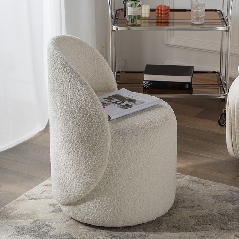 Scandinavian Solid Color Armless Chair Tight Back Accent Chair