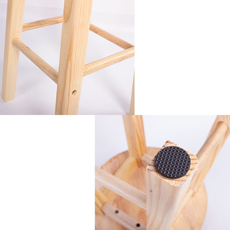 Contemporary Wood Bar Stool Indoor Bar Stool with Wood Seat and Footrest, 1 Piece Clearhalo 'Bar Furniture' 'Bar Stools' 'bar_stools' 'furn' 'furn_bar_stools' 'furniture_bar_stools' 'Kitchen & Dining Furniture' 'kitchen&dining_furn' 'kitchen' 'kitchen_furn' Furniture' 1200x1200_124d13d2-4528-44b2-bc05-cc9bf78fc2d6