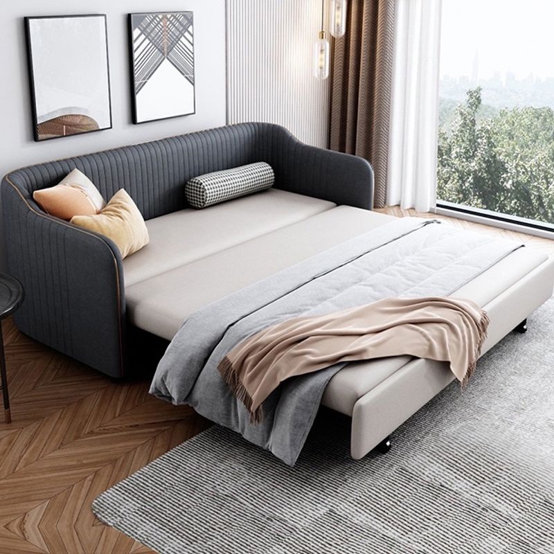 37" Wide Glam Sleeper Sofa Futon Foldable Pillow Included Sleeper Sofa Clearhalo 'furn' 'furn_futons' 'Furniture' 'Futons & Daybeds' 'Futons' 'Living Room Furniture' 1200x1200_124fafb7-6cc8-4345-b38a-cae1eeea3bef