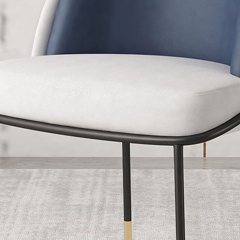 Gestoffeerde zijstoel Scandinavisch design armloze vaste achterstoel voor thuis