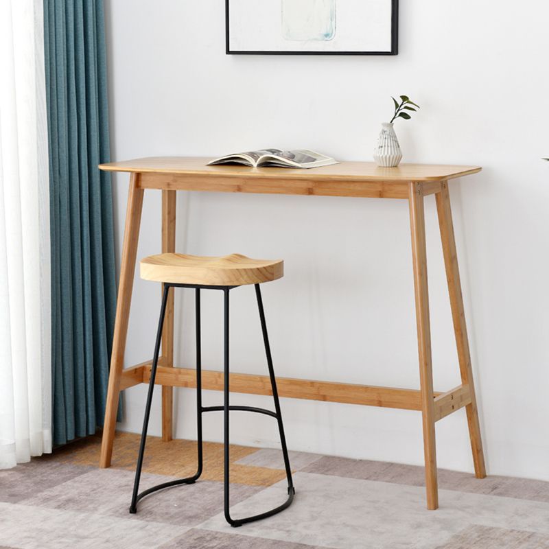 Modern Rectangle Wood Counter Table 1/2/3 Pieces Bar Table Set for Cafe Clearhalo 'Bar Furniture' 'furn' 'furn_home_bar_bar_sets' 'Furniture' 'Home Bars & Bar Sets' 'home_bar_bar_sets' 'Kitchen & Dining Furniture' 1200x1200_1252a648-e988-462a-ae25-39677bb4be6a