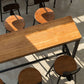 Industrial Bar Dining Table Pine Wood Bar Dining Table with Trestle Base in Black Clearhalo 'Bar Furniture' 'Bar Tables' 'bar_tables' 'furn' 'furn_bar_tables' 'Furniture' 'furniture_bar_tables' 'Kitchen & Dining Furniture' 1200x1200_1252d4ef-72e8-4a38-8b3a-c8d8e60b9719