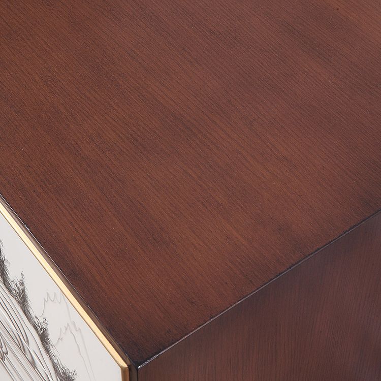 Birch Wood Dining Room Sideboard Cabinet Glam Server Cabinet with Storage Clearhalo 'buffet_sideboard' 'Buffets & Sideboards' 'furn' 'furn_buffet_sideboard' 'Furniture' 'Kitchen & Dining Furniture' 1200x1200_12543ebf-f605-4c80-986d-391686c888ed