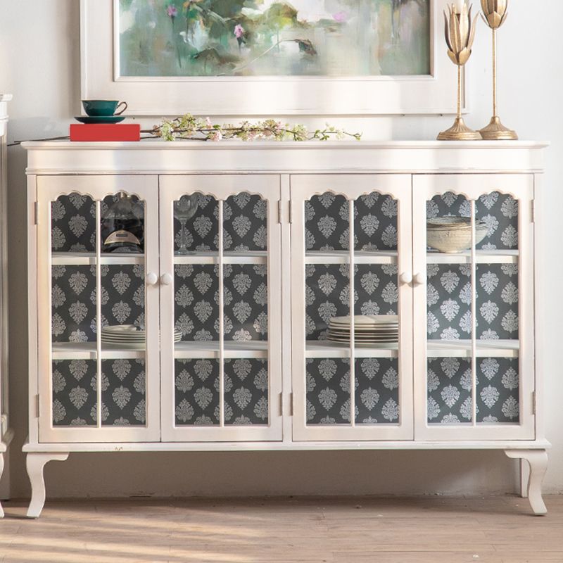 Tradizionale in legno in legno in legno in legno porte in vetro a buffet per camera da letto