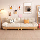 Scandinavian Solid Color Sofa 32.67" Wide Armless Tufted Back Sofa