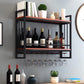 Metal Wall Mounted Wine Glass Stemware Rack Holder Industrial Wine Rack Kit Clearhalo 'furn' 'furn_wine_racks' 'Furniture' 'Kitchen & Dining Furniture' 'Wine Racks' 'wine_racks' 1200x1200_125759af-dc4f-43fb-b356-9d9083e4a885