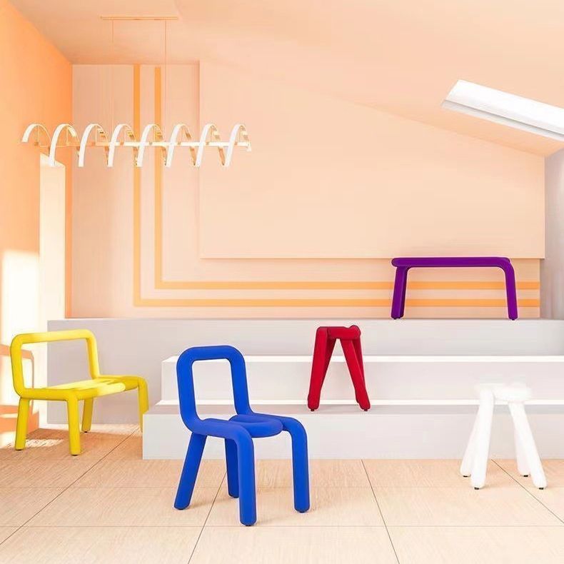 Designer stijl armloze stoel open terug naar huis eetstoel stoel