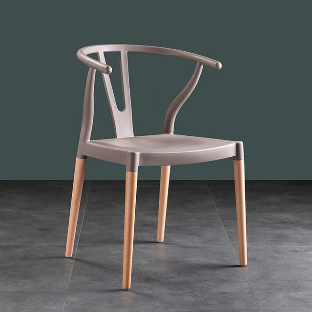 Minimalist Solid Wood Kitchen Dining Arm Chair Bone Fork Dining Arm Chair Clearhalo ' kitchen&dining_furn' 'Dining Chairs' 'Dining Tables & Seating' 'dining_chair' 'furn' 'furn_dining_chair' 'Furniture' 'furniture_dining_chair' 'Kitchen & Dining Furniture' 'kitchen' 1200x1200_125ee276-4c31-4925-970b-0b914f91085e