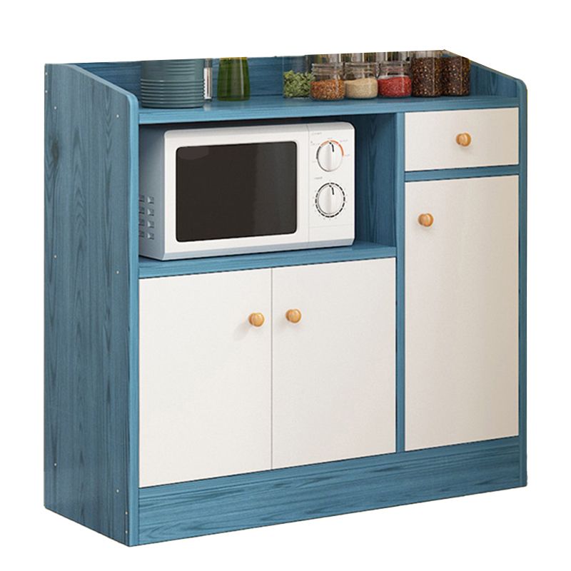 Armoire latérale moderne rectangle armoire de rangement en bois avec tiroir