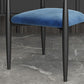Contemporary Style Kitchen Metal Dining Chairs Open Back Dining Arm Side Chair