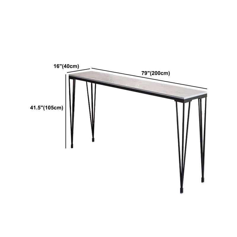 Modern 1/7 Pieces Bar Table Set Rectangle Stone Counter Table with High Stools for Cafe Clearhalo 'Bar Furniture' 'furn' 'furn_home_bar_bar_sets' 'Furniture' 'Home Bars & Bar Sets' 'home_bar_bar_sets' 'Kitchen & Dining Furniture' 1200x1200_1261d9e8-14b6-42d1-8c70-62b2e3d82c4a