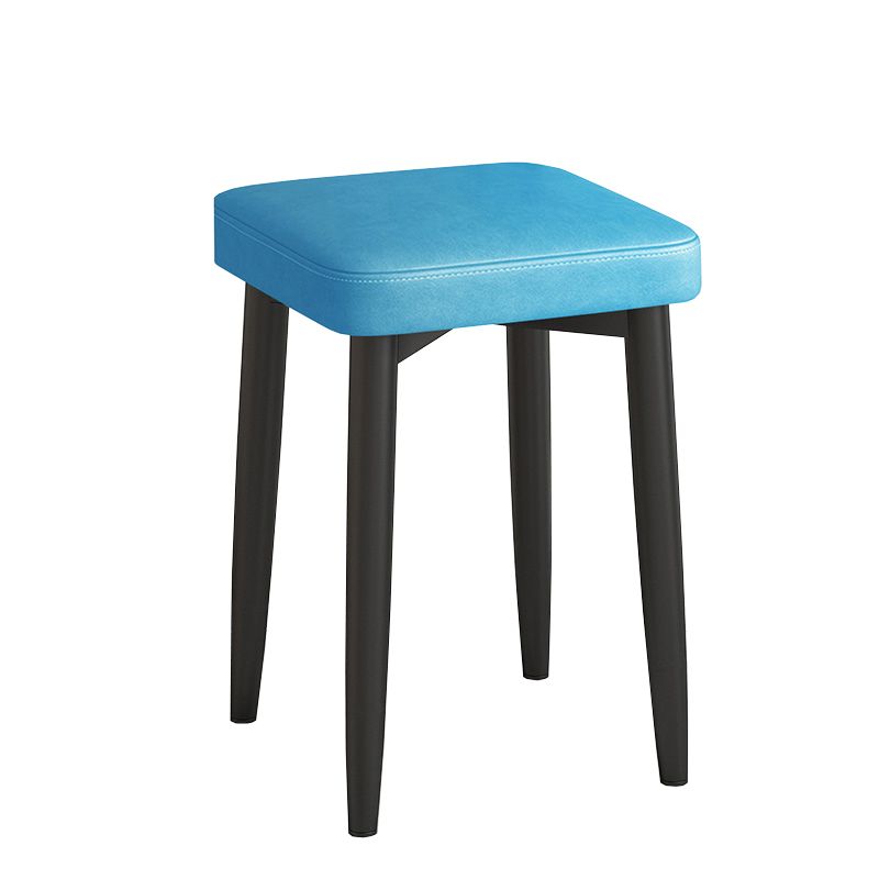 Faux Leather Glam otoman otomano cuadrado puro color desvanecimiento Cubo resistente otomana