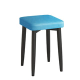 Faux Leather Glam otoman otomano cuadrado puro color desvanecimiento Cubo resistente otomana