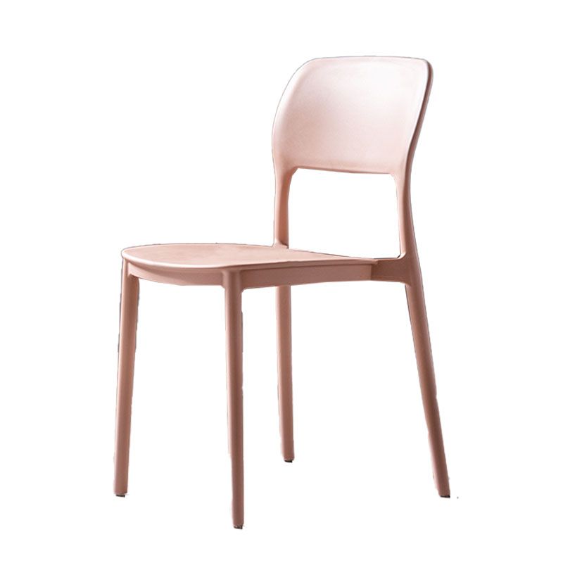 Contemporary Style Kitchen Chair Plastic Armless Open Back Dining Side Chair Clearhalo ' kitchen&dining_furn' 'Dining Chairs' 'Dining Tables & Seating' 'dining_chair' 'furn' 'furn_dining_chair' 'Furniture' 'furniture_dining_chair' 'Kitchen & Dining Furniture' 'kitchen' 1200x1200_1266a444-e911-467d-aa1f-5a0b2c95d5c2