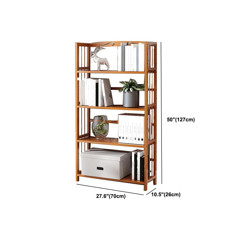 Estante de bambú vertical moderno Etagere Espresso estantería para dormitorio