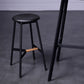 Industrial Black Counter Stools Metal Wood Backless Bar Stools with Round Seat Clearhalo 'Bar Furniture' 'Bar Stools' 'bar_stools' 'furn' 'furn_bar_stools' 'furniture_bar_stools' 'Kitchen & Dining Furniture' 'kitchen&dining_furn' 'kitchen' 'kitchen_furn' Furniture' 1200x1200_12692ec1-549f-4e48-8aa4-4c117ea8d193