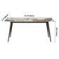 Simplicity Rectangle Dining Room Table Grey Sintered Stone Table with 4 Black Legs Clearhalo ' dining_table' 'Dining Tables & Seating' 'Dining Tables' 'furn' 'furn_dining_table' 'Furniture' 'furniture_dining_table' 'Kitchen & Dining Furniture' 'kitchen&dining_furn' 'kitchen' 'kitchen_dining_table' 1200x1200_126a7842-62fc-405f-a78c-5ebb748e6440