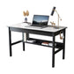 Modern Rectangle Office Desk Antique Finish Computer Desk with Metal Legs Clearhalo 'furn' 'furn_office_desk' 'Furniture' 'Office Desks' 'Office Furniture' 'office_desk' 1200x1200_126bd68a-6654-4589-bcde-3ae8593ec219