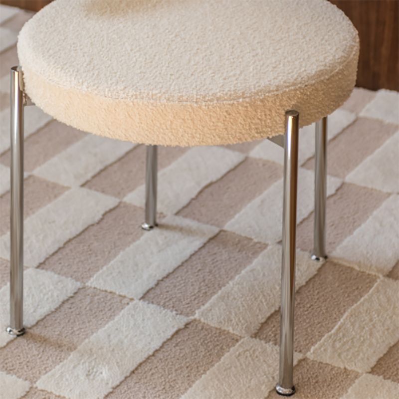 Silla de comedor tapizada con respaldo abierto de estilo moderno, silla lateral para interior