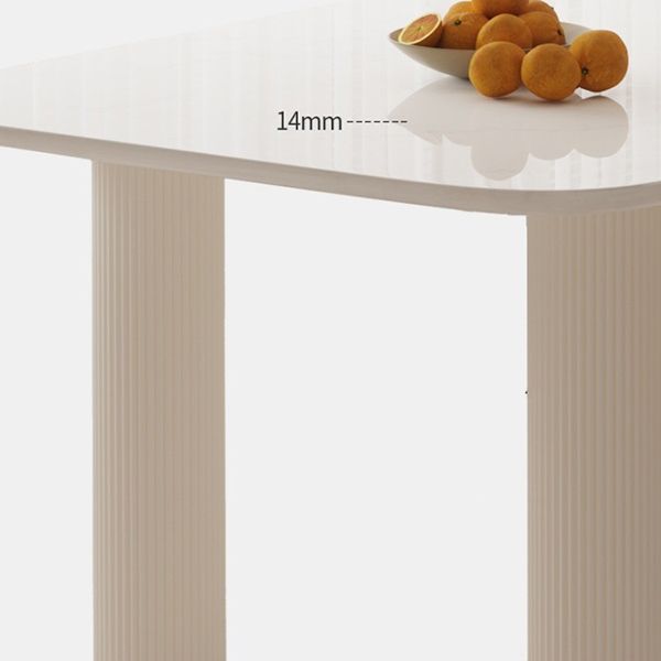 Modern Style Dining Table Rectangle Stone White Dining Table with 4 Legs Clearhalo 'Dining Tables & Seating' 'Dining Tables' 'dining_table' 'furn' 'furn_dining_table' 'Furniture' 'furniture_dining_table' 'Kitchen & Dining Furniture' 'kitchen' 'kitchen_dining_table' 1200x1200_126ed4ba-a73d-4411-82c7-957da8097dd6