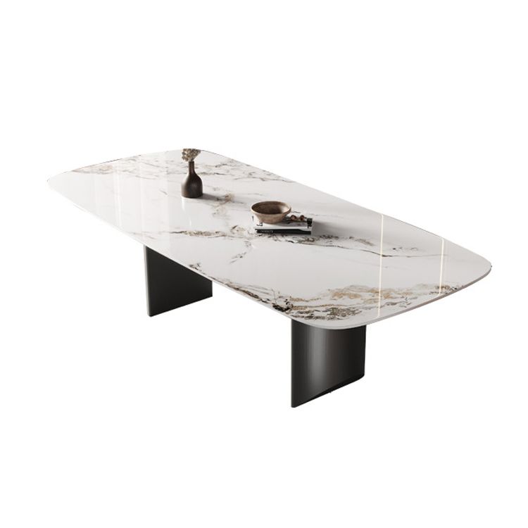 Set di tavoli da pranzo bianca lucido 1/4/5/6/7 pezzi glam dinette con sedie in pelle