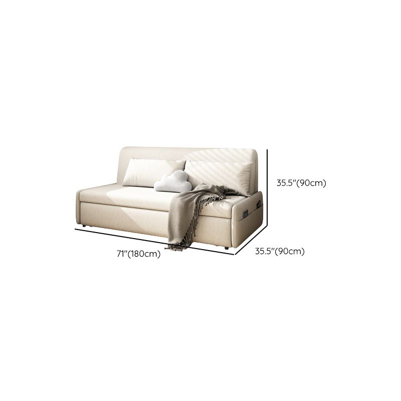 Modern Linen Blend Sleeper Sofa Upholstered Armless Sofa Bed Clearhalo 'furn' 'furn_futons' 'Furniture' 'Futons & Daybeds' 'Futons' 'Living Room Furniture' 1200x1200_126f506f-ad64-423d-b171-76067419658d