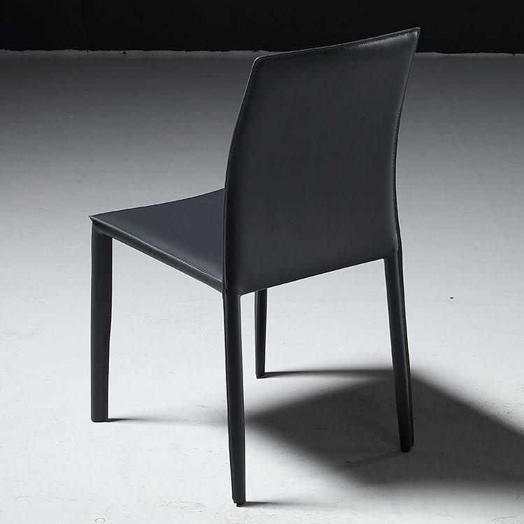 Silla lateral industrial sólida silla de comedor de metal para interiores