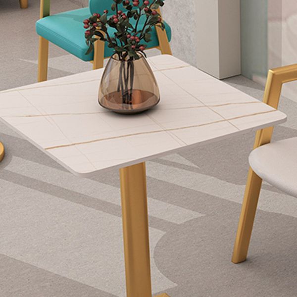 Traditional Luxury Dining Room Table Sintered Stone Table with Gold Metal Base Clearhalo ' dining_table' 'Dining Tables & Seating' 'Dining Tables' 'furn' 'furn_dining_table' 'Furniture' 'furniture_dining_table' 'Kitchen & Dining Furniture' 'kitchen&dining_furn' 'kitchen' 'kitchen_dining_table' 1200x1200_12702490-ff18-417a-8caf-9548db6ee302