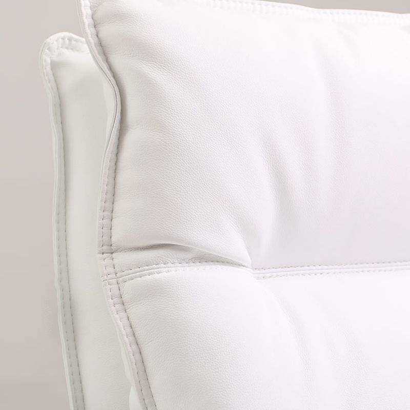 Chaise de bureau à bras fixe moderne sans chaise de bureau en cuir pénible