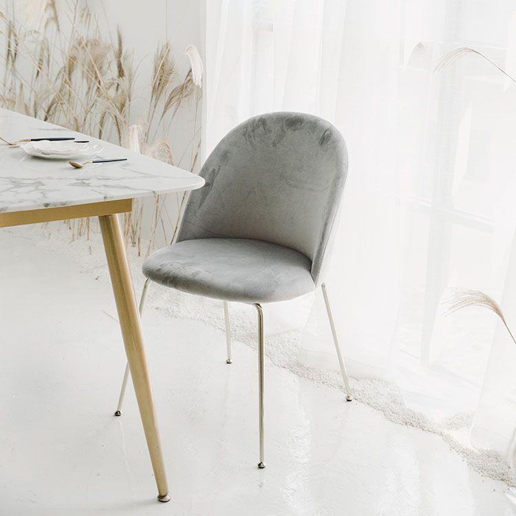 Nordic Style Metal Dining Chairs Dining Side Armless Chair for Kitchen Clearhalo ' kitchen&dining_furn' 'Dining Chairs' 'Dining Tables & Seating' 'dining_chair' 'furn' 'furn_dining_chair' 'Furniture' 'furniture_dining_chair' 'Kitchen & Dining Furniture' 'kitchen' 1200x1200_1270a643-e871-4e44-b695-7f4ccdaf2bb1