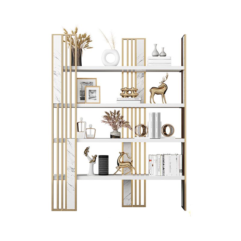 78.74"H Bookshelf Open Back Glam Style Bookcase for Study Room Home Office Clearhalo 'Bookcases' 'furn' 'furn_bookcases' 'Furniture' 'furniture_bookcases' 'kitchen' 'kitchen_bookcases' 'Living Room Furniture' 'Office Furniture' 1200x1200_1270d0aa-10c5-47d4-ad29-577a068f0e8d