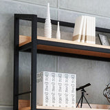 11.81"W Bookcase Industrial Style Open Back Bookshelf for Study Room Home Office Clearhalo 'Bookcases' 'furn' 'furn_bookcases' 'Furniture' 'furniture_bookcases' 'Office Furniture' 1200x1200_12726fd5-b780-4b3e-b662-74df8443cd1d