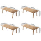 Rectangle Pine Solid Wood Table Modern Dining Table with 4 Legs, in Nature Clearhalo ' dining_table' 'Dining Tables & Seating' 'Dining Tables' 'furn' 'furn_dining_table' 'Furniture' 'furniture_dining_table' 'Kitchen & Dining Furniture' 'kitchen&dining_furn' 'kitchen' 'kitchen_dining_table' 1200x1200_12727bdf-fef4-4aac-8440-20b6a539a080