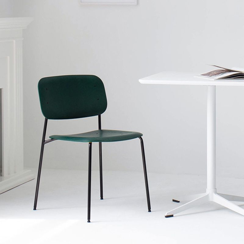 Industrial Style Metal Chair Dining Open Back Armless Chairs for Kitchen Clearhalo 'Dining Chairs' 'Dining Tables & Seating' 'dining_chair' 'furn' 'furn_dining_chair' 'Furniture' 'furniture_dining_chair' 'Kitchen & Dining Furniture' 1200x1200_127329af-c26f-4ee5-99d8-9f50bf45008a